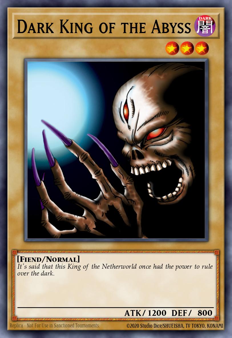 Dark King of the Abyss Common DB1-EN108 Dark Beginning 1 Yugioh card