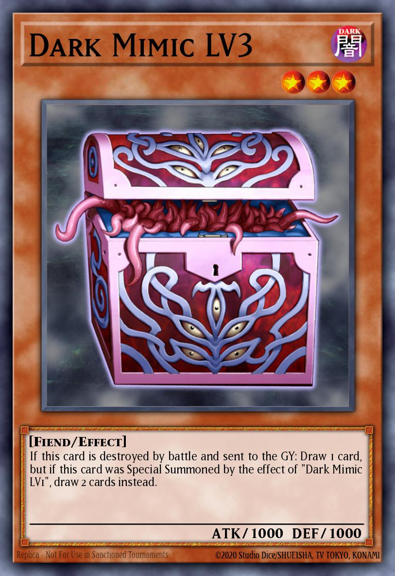 Dark Mimic LV3 Rare DR3-EN010 Dark Revelation Volume 3 Yugioh card