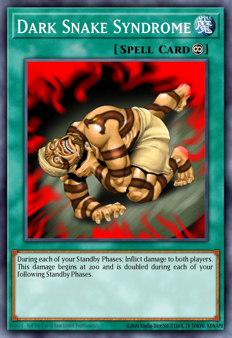 Dark Snake Syndrome Common DR1-EN035 Dark Revelation Volume 1 Yugioh card