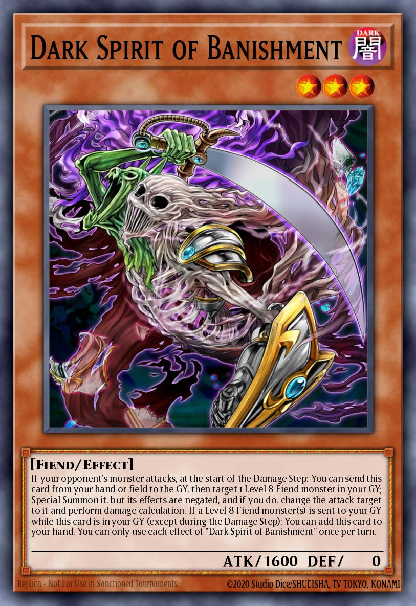 Dark Spirit of Banishment Super Rare LED5-EN002 Legendary Duelists Immortal Destiny Yugioh card