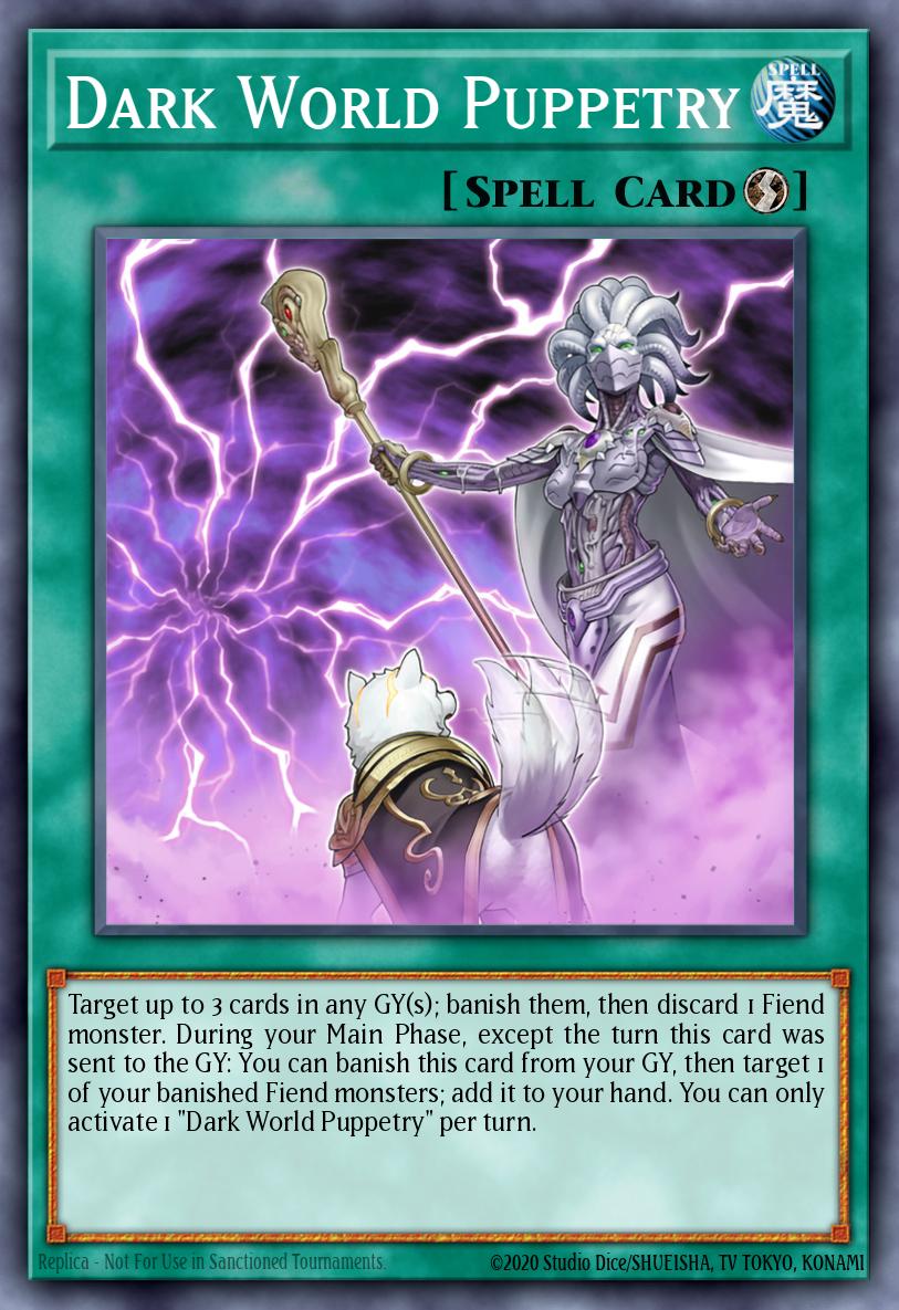 Dark World Puppetry Ultra Rare SR13-EN025 Structure Deck Dark World Yugioh card