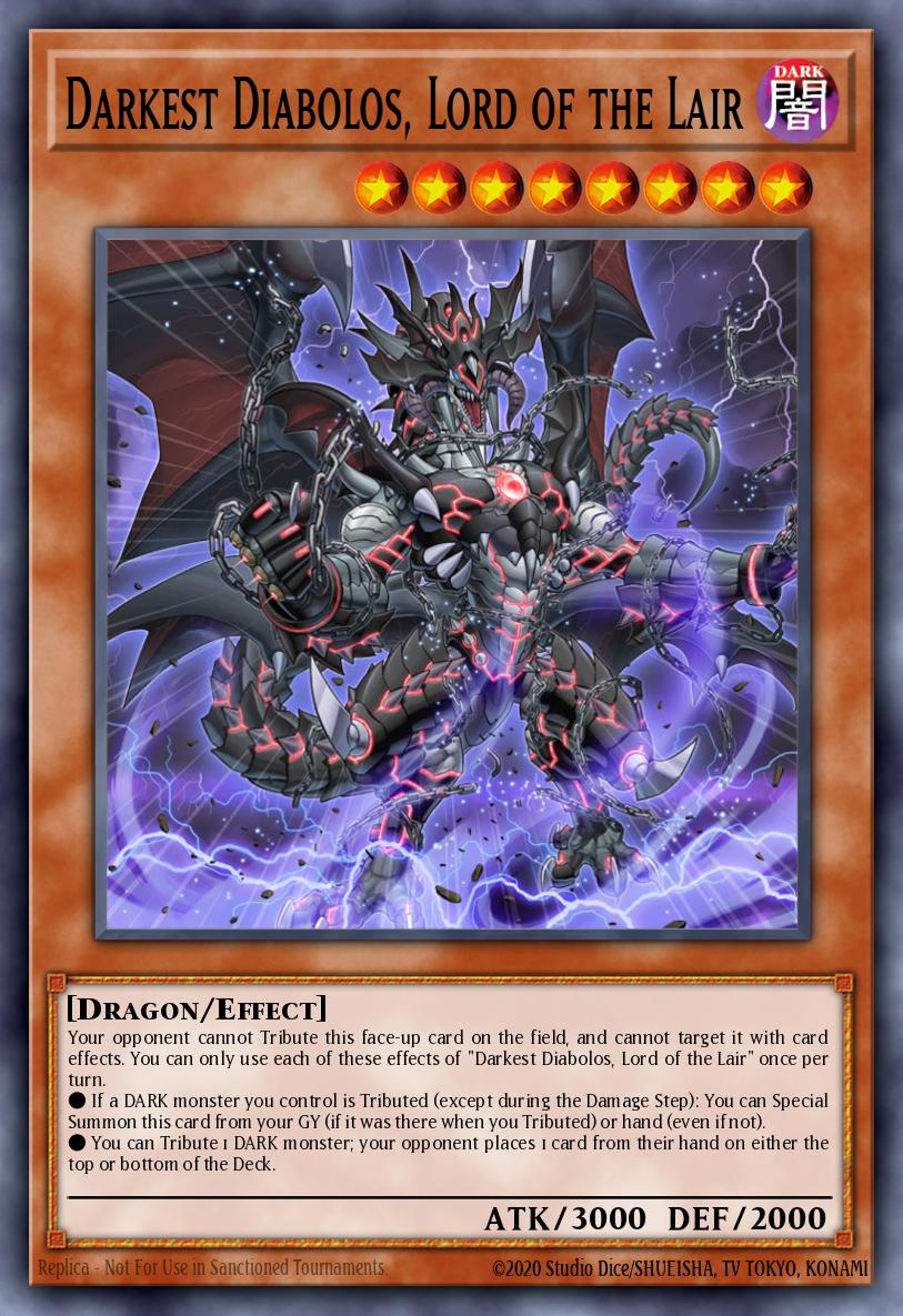 Darkest Diabolos Lord of the Lair Ultra Rare SR06-EN001 Structure Deck Lair of Darkness Yugioh card