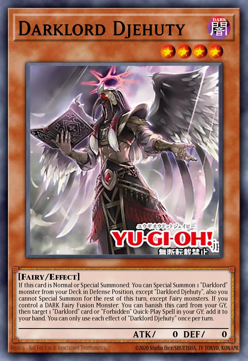 Darklord Djehuty Super Rare BPRO-EN019 Burst Protocol Yugioh card