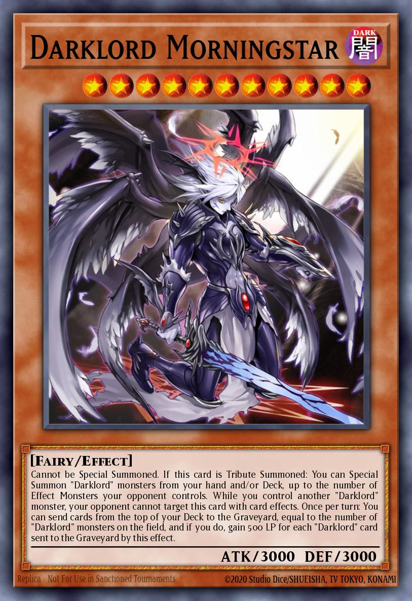 Darklord Morningstar Rare MZMU-EN083 Maze of Muertos Yugioh card