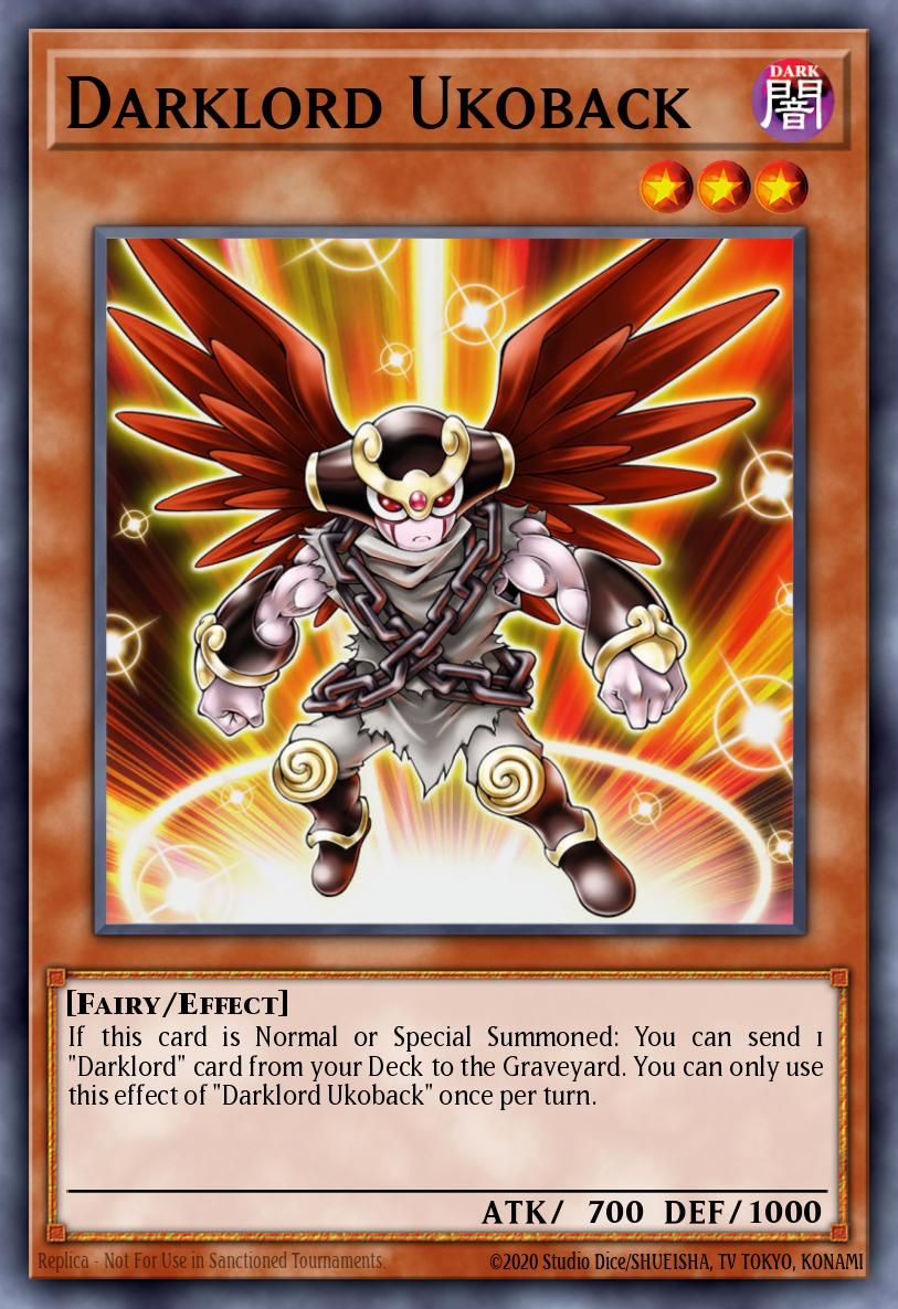 Darklord Ukoback Super Rare MZMU-EN076 Maze of Muertos Yugioh card