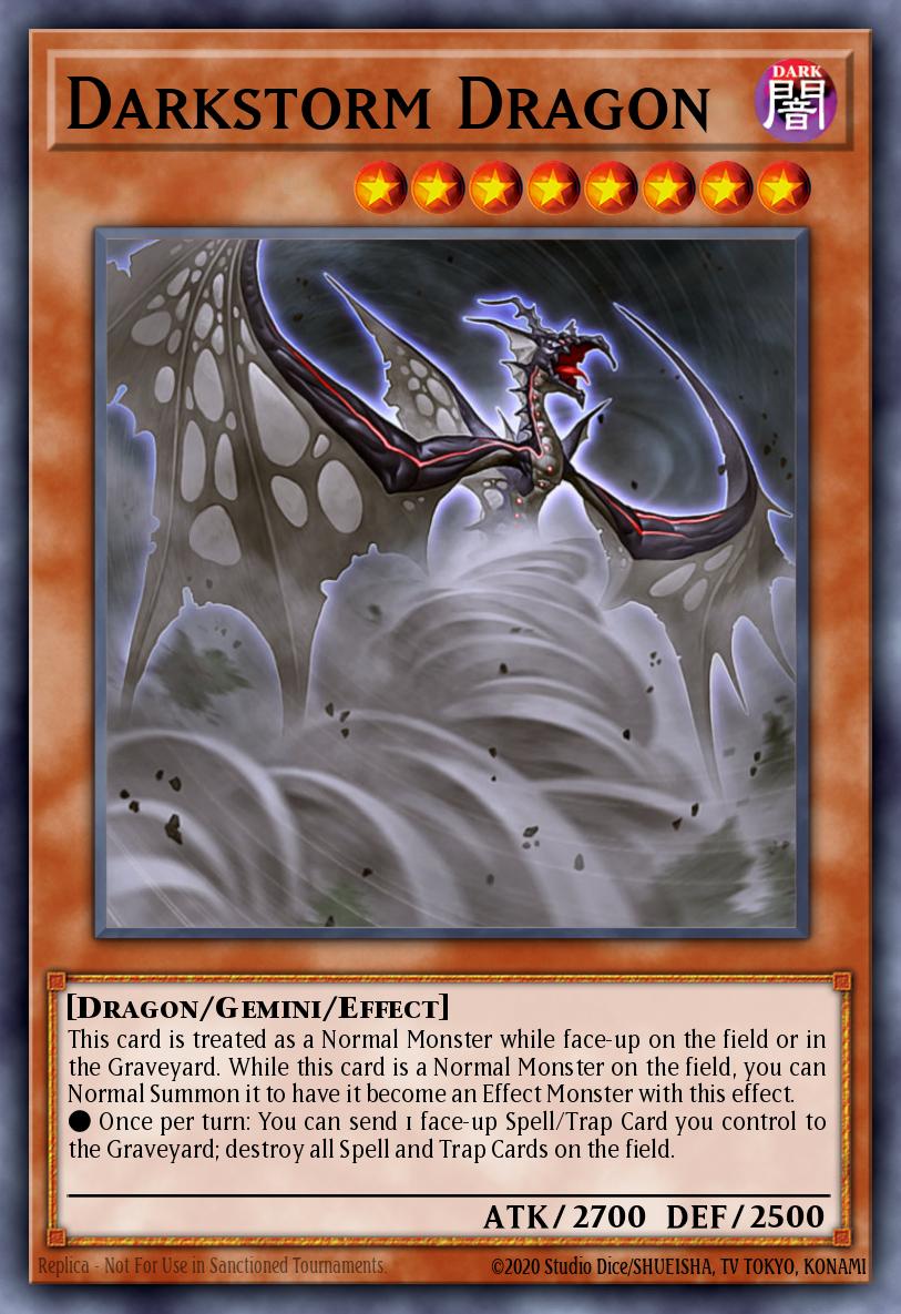 Darkstorm Dragon Super Rare ORCS-EN037 Order of Chaos Yugioh card