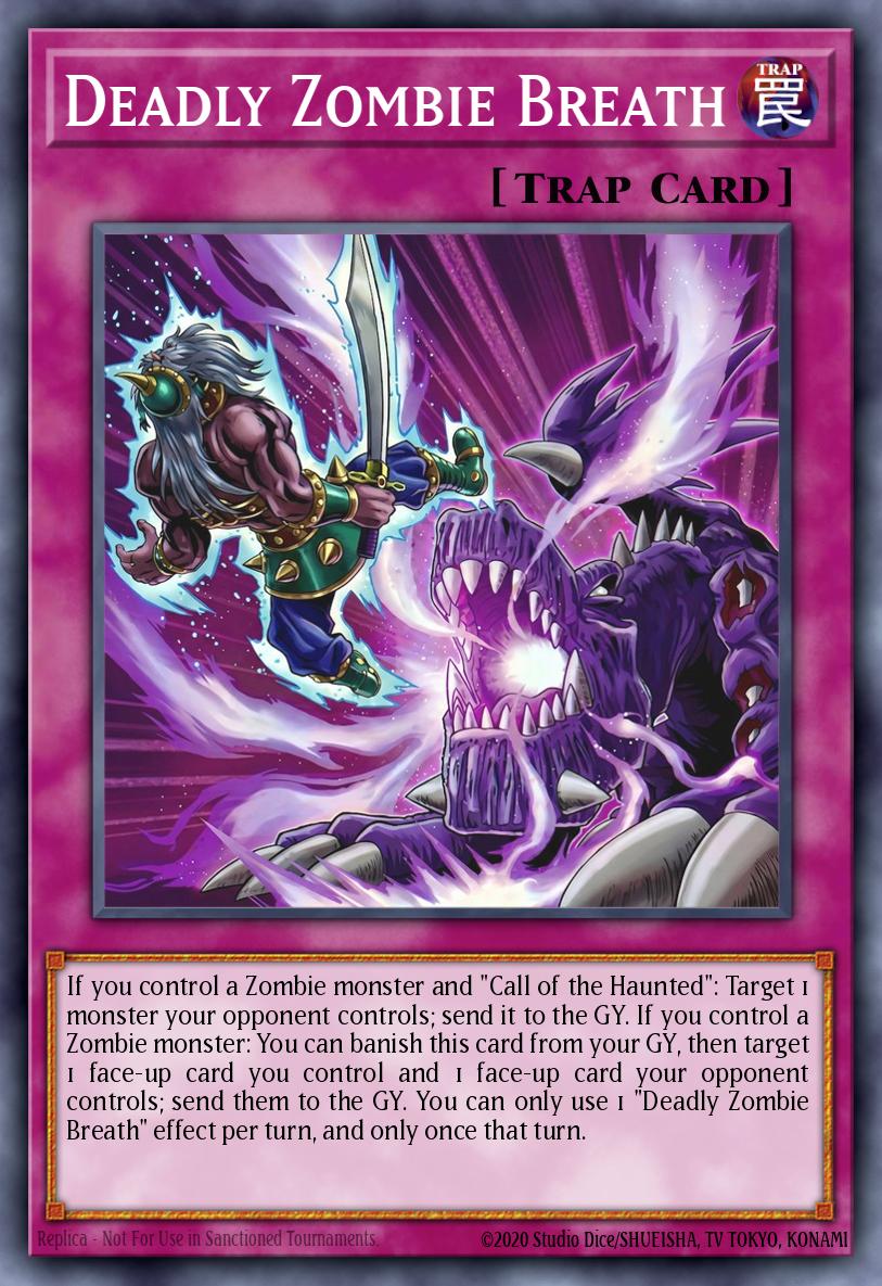 Deadly Zombie Breath Super Rare MZMU-EN010 Maze of Muertos Yugioh card