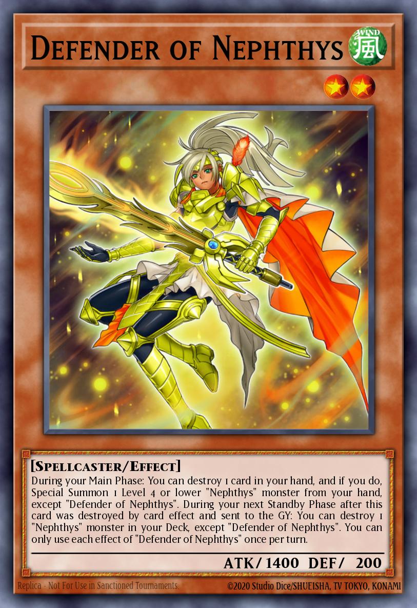 Defender of Nephthys Super Rare HISU-EN004 Hidden Summoners Yugioh card