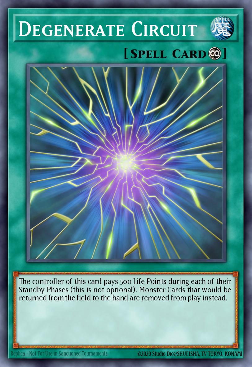 Degenerate Circuit Rare CDIP-EN047 Cyberdark Impact Yugioh card