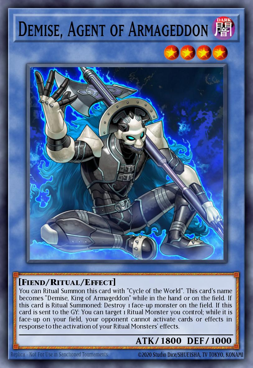 Demise Agent of Armageddon Common CYHO-EN028 Cybernetic Horizon Yugioh card