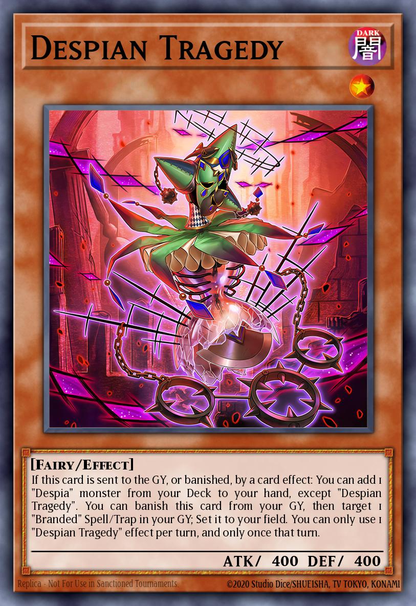 Despian Tragedy Ultra Rare CH01-EN009 THE CHRONICLES DECK: The Fallen & The Virtuous (All-Foil Edition) Yugioh card