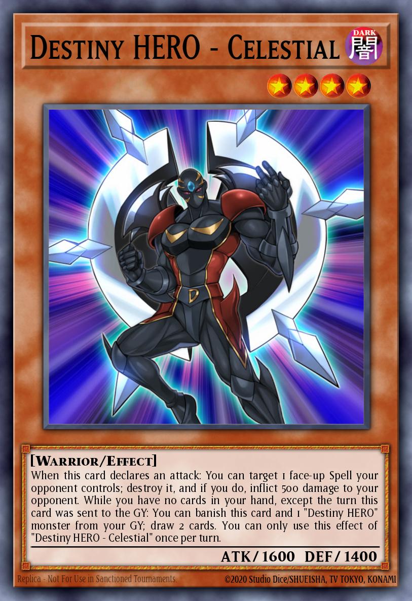 Destiny HERO - Celestial Secret Rare DESO-EN006 Destiny Soldiers Yugioh card