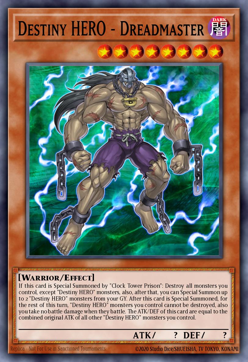 Destiny HERO - Dreadmaster Rare DR04-EN184 Dark Revelation Volume 4 Yugioh card