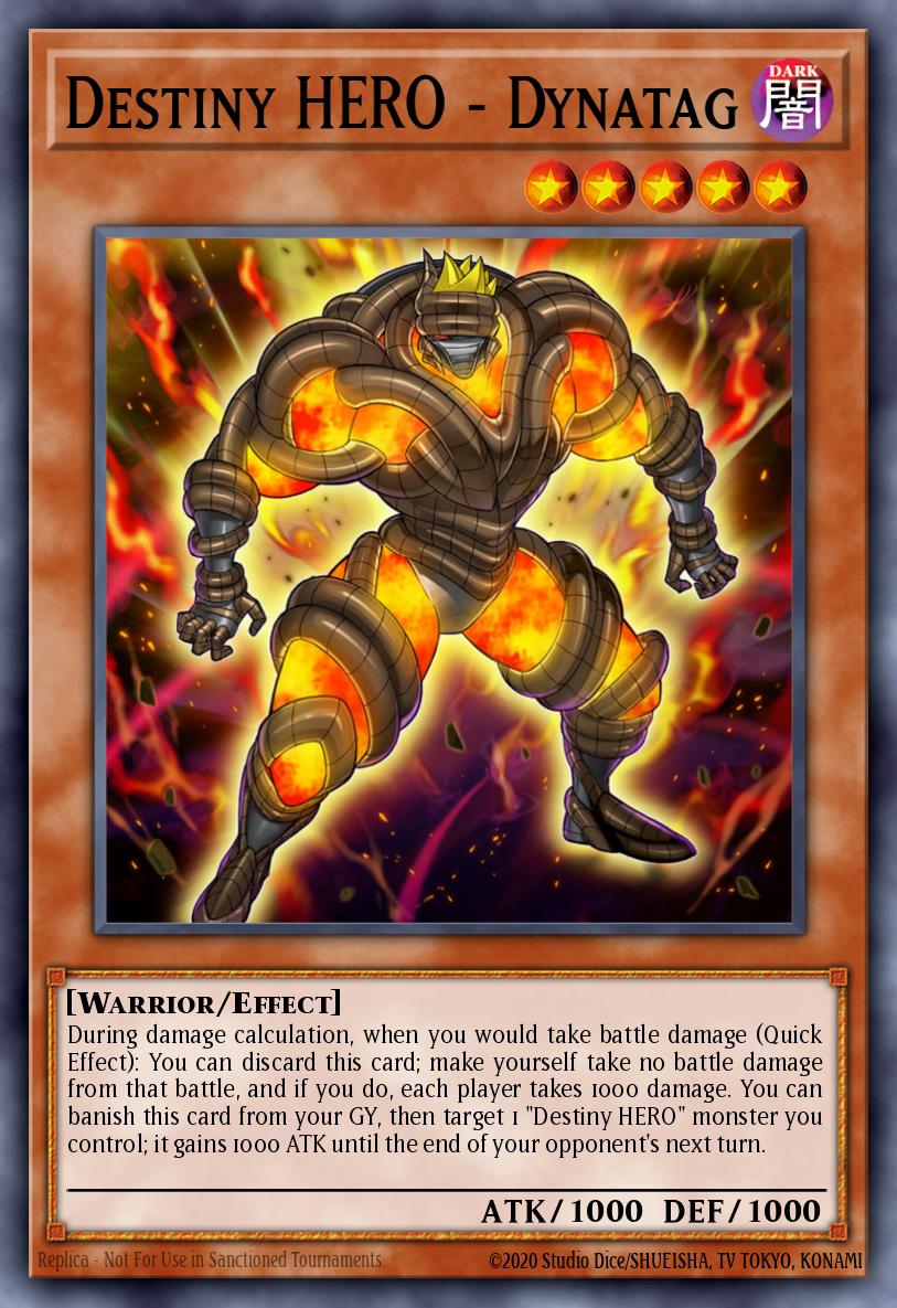Destiny HERO - Dynatag Super Rare DESO-EN002 Destiny Soldiers Yugioh card