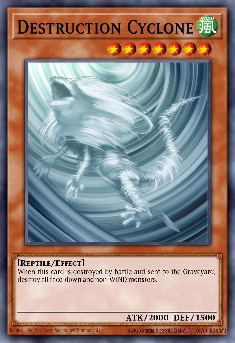 Destruction Cyclone Common STON-EN028 Strike of Neos Yugioh card