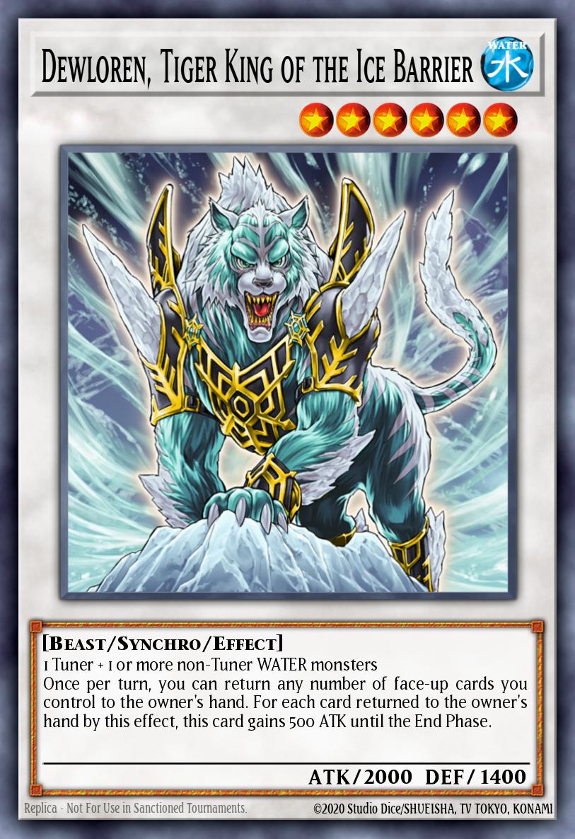 Dewloren Tiger King of the Ice Barrier Duel Terminal Ultra Parallel Rare DT02-EN033 Duel Terminal 2 Yugioh card