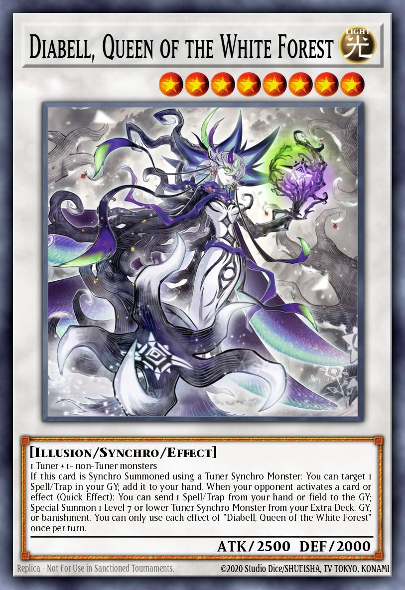 Diabell Queen of the White Forest Ultra Rare MP25-EN221 2025 Mega-Pack Tin Yugioh card