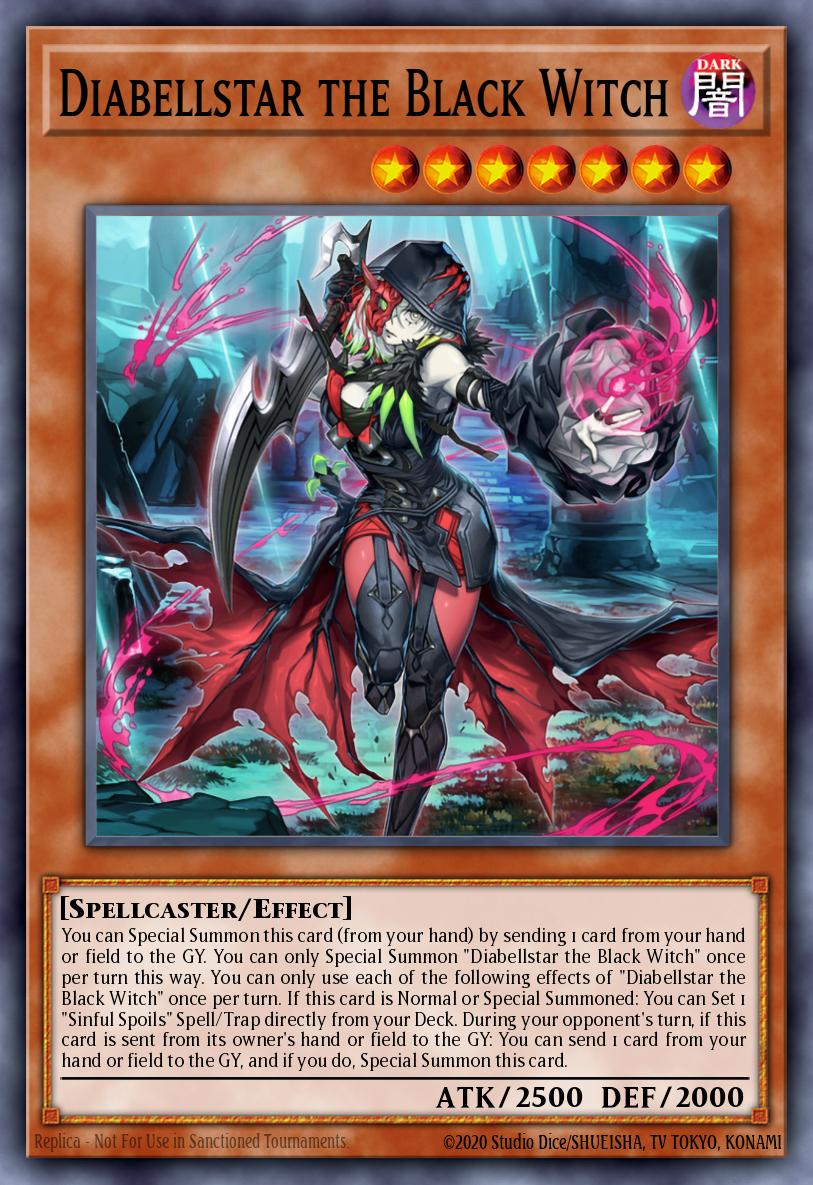 Diabellstar the Black Witch Prismatic Secret Rare MP24-EN109 25th Anniversary Tin Dueling Mirrors Yugioh card