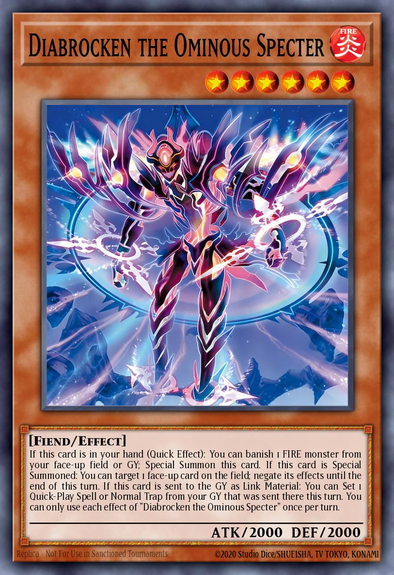 Diabrocken the Ominous Specter Common BLZD-EN025 Blazing Dominion Yugioh card