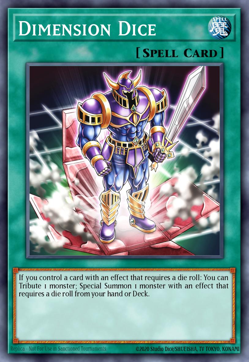 Dimension Dice Ultra Rare BLCR-EN006 Battles of Legend Crystal Revenge Yugioh card