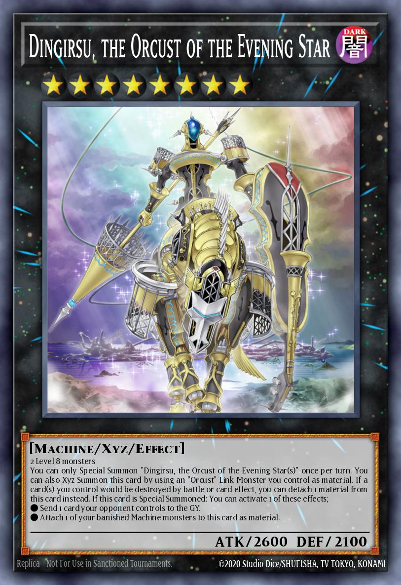 Dingirsu the Orcust of the Evening Star Super Rare RA01-EN040 25th Anniversary Rarity Collection Yugioh card
