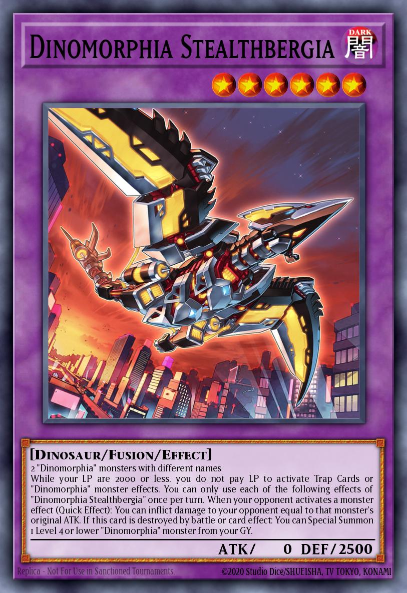Dinomorphia Stealthbergia Ultra Rare MP23-EN021 25th Anniversary Tin Dueling Heroes Mega Pack Yugioh card