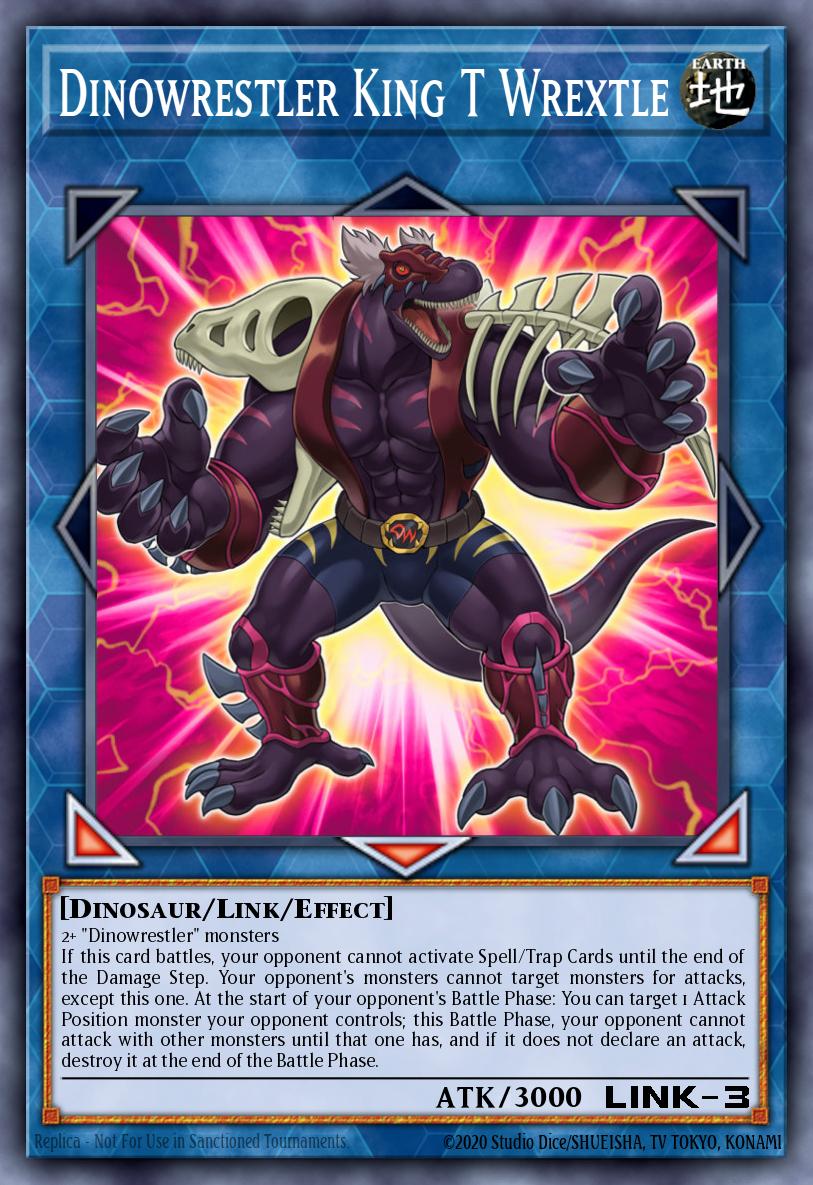 Dinowrestler King T Wrextle Common MP19-EN187 2019 Gold Sarcophagus Tin Mega Pack Yugioh card