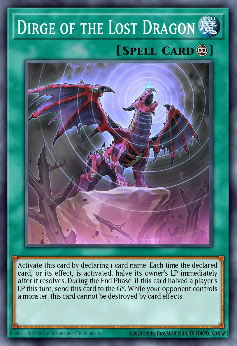 Dirge of the Lost Dragon Ultra Rare MP20-EN079 2020 Tin of Lost Memories Mega Pack Yugioh card
