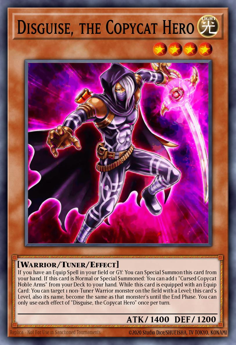 Disguise the Copycat Hero Common DOOD-EN081 Doom of Dimensions Yugioh card