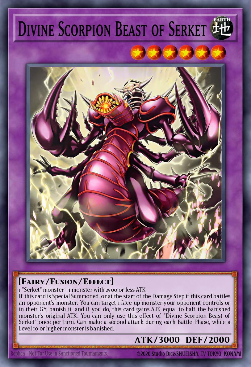 Divine Scorpion Beast of Serket Super Rare MZTM-EN005 Maze of the Master Yugioh card