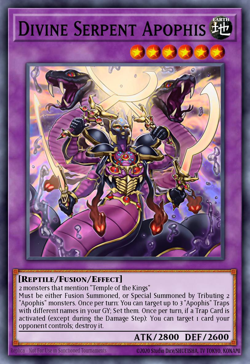 Divine Serpent Apophis Super Rare MZTM-EN004 Maze of the Master Yugioh card