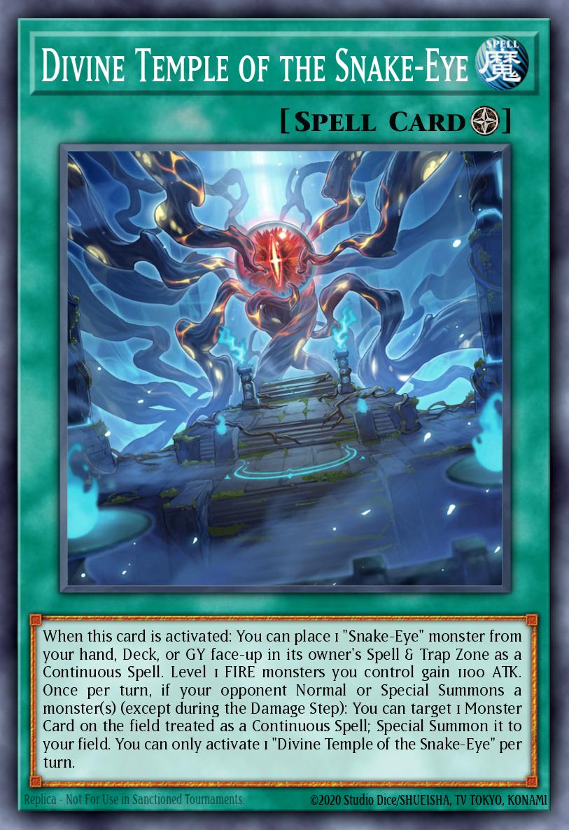 Divine Temple of the Snake-Eye Prismatic Secret Rare MP24-EN123 25th Anniversary Tin Dueling Mirrors Yugioh card