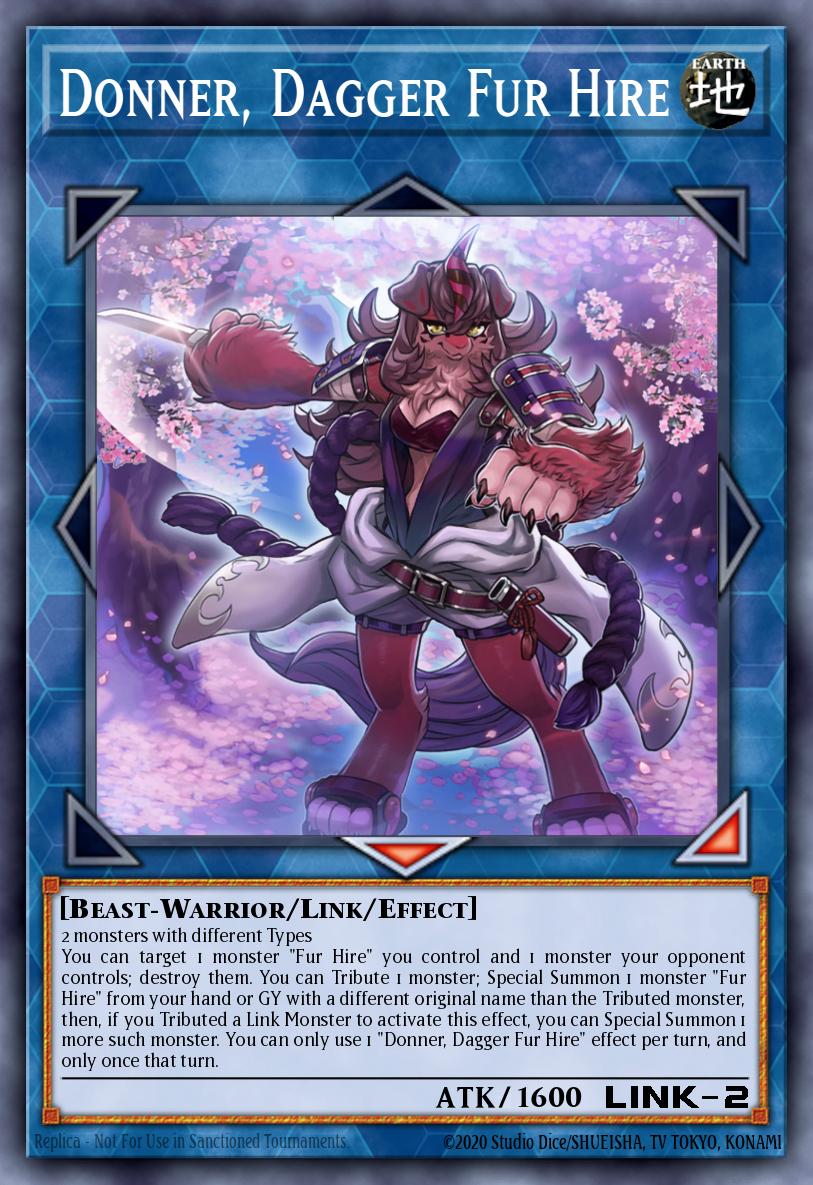 Donner Dagger Fur Hire Rare MP23-EN192 25th Anniversary Tin Dueling Heroes Mega Pack Yugioh card