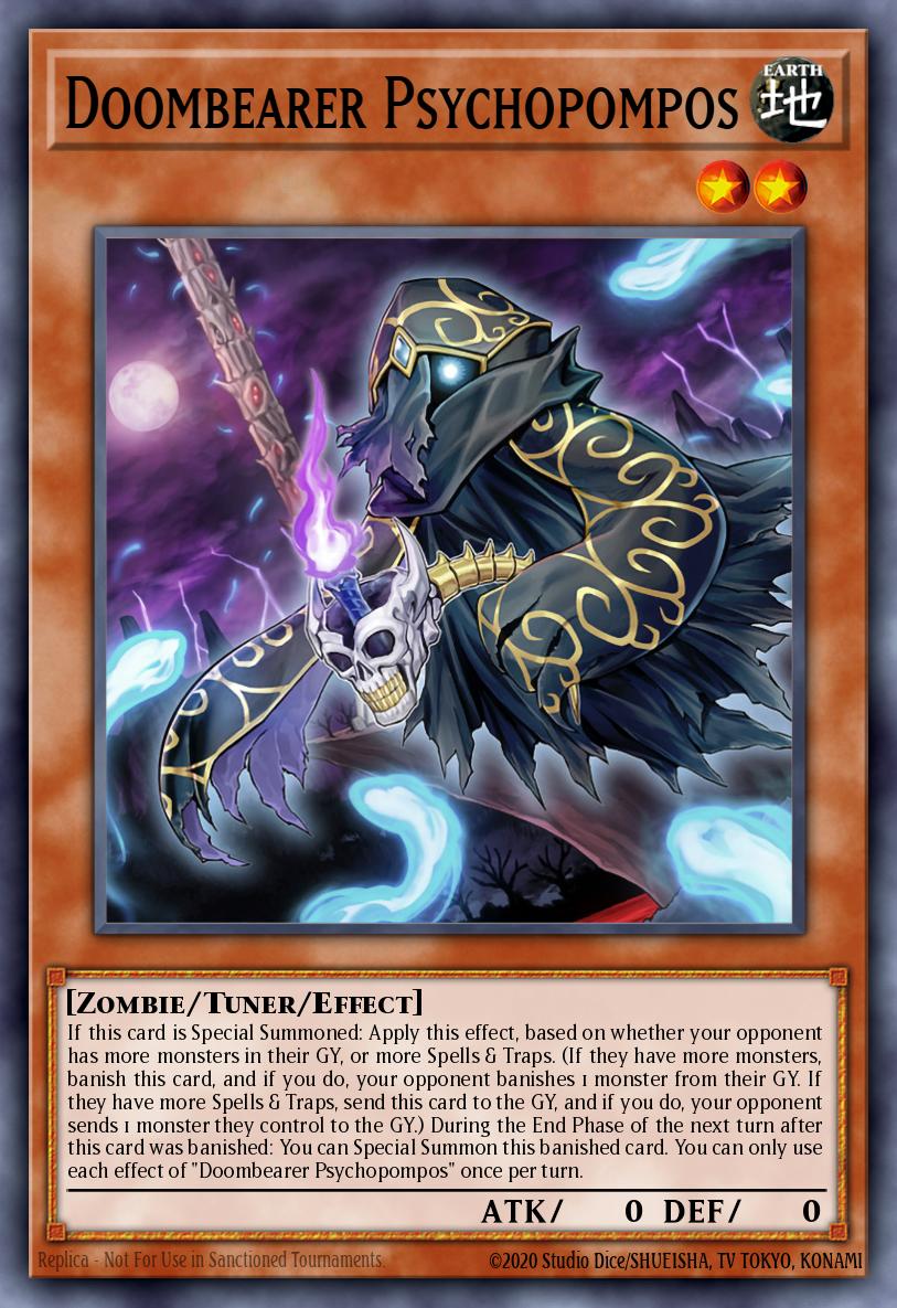 Doombearer Psychopompos Common DAMA-EN028 Dawn of Majesty Yugioh card