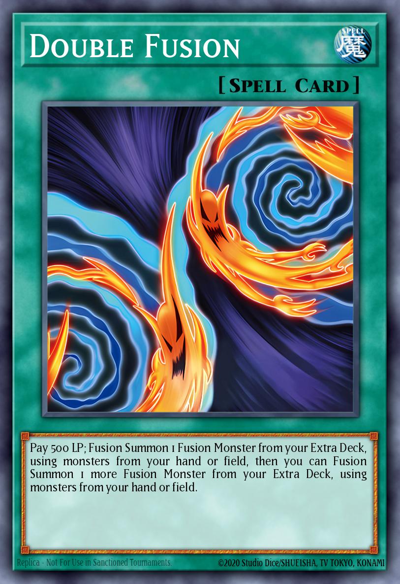 Double Fusion Super Rare DOOD-EN100 Doom of Dimensions Yugioh card
