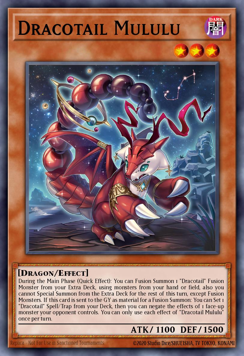 Dracotail Mululu Collector's Rare JUSH-EN005 Justice Hunters Yugioh card