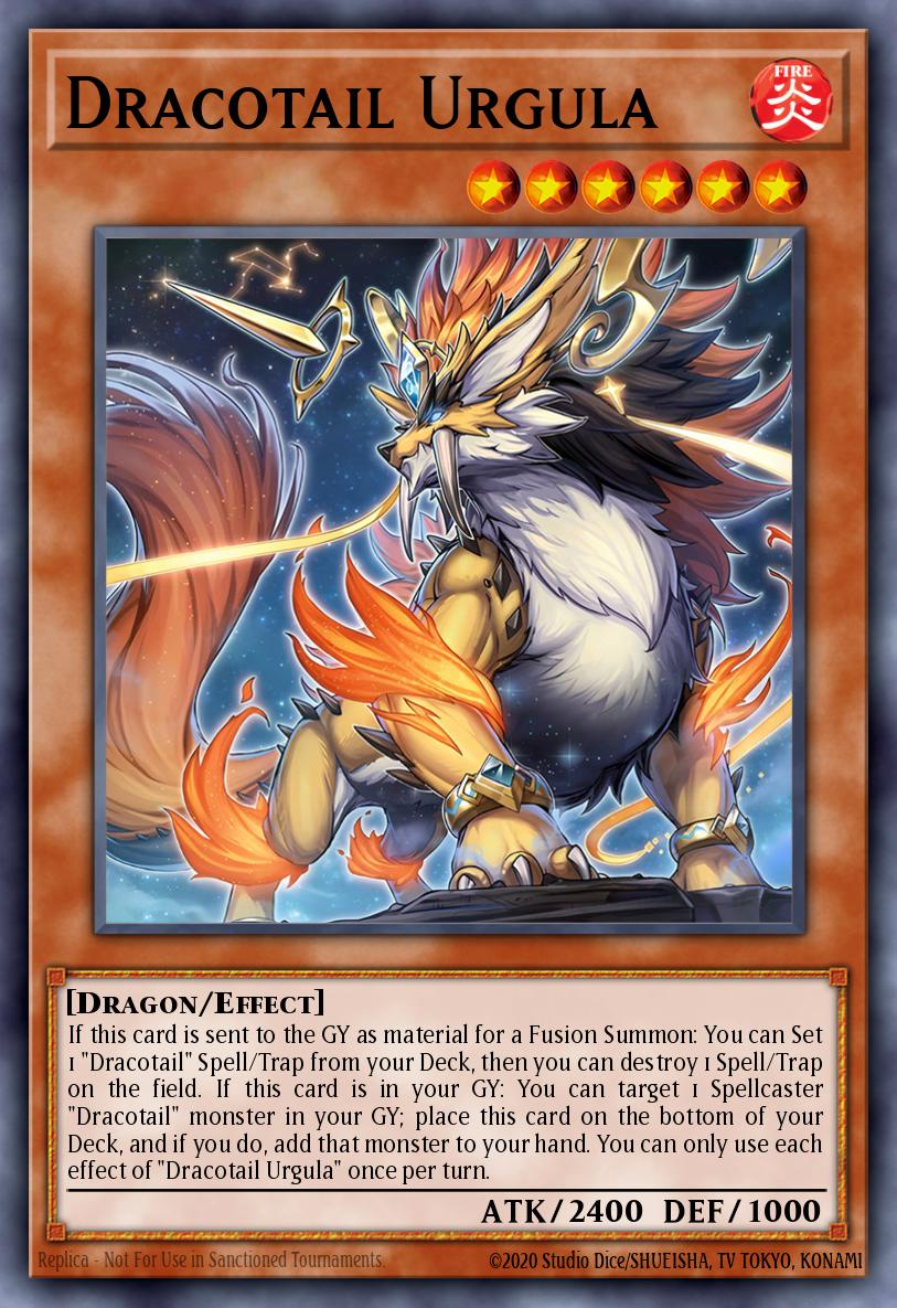 Dracotail Urgula Rare JUSH-EN004 Justice Hunters Yugioh card