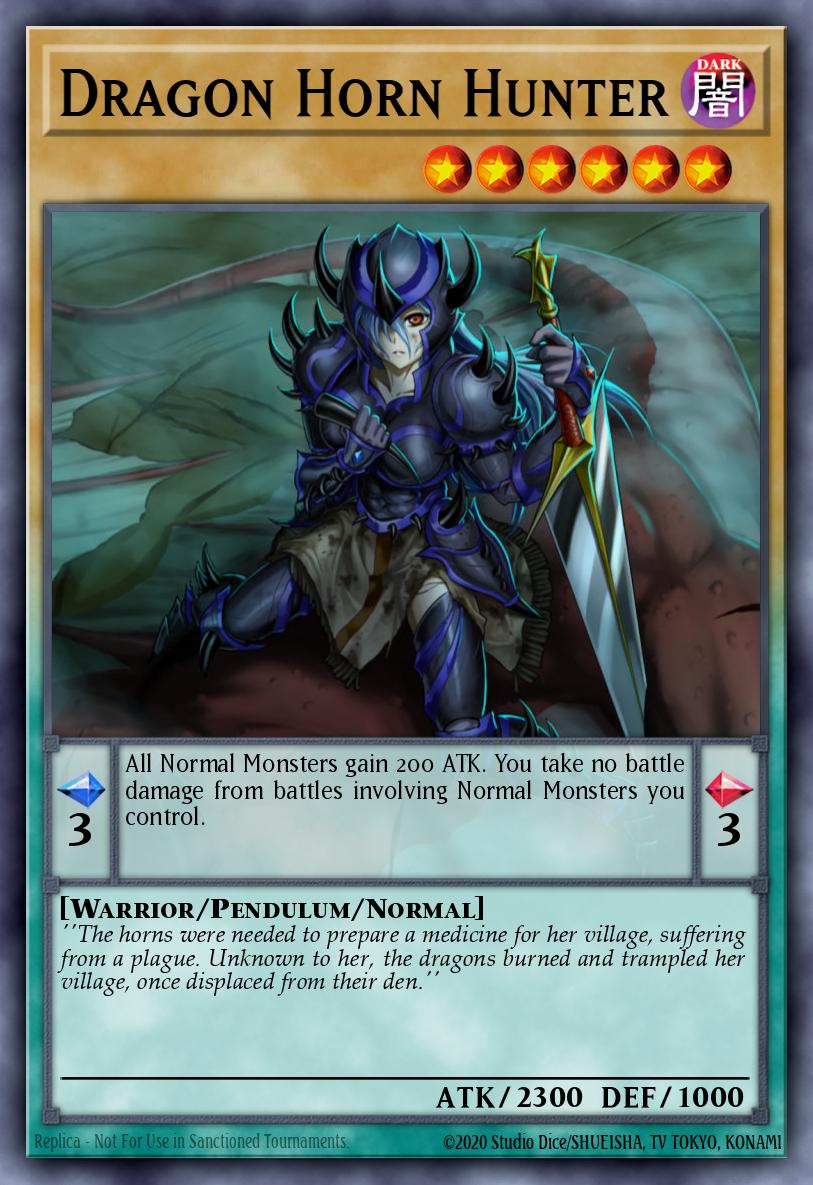 Dragon Horn Hunter Common DEM3-EN002 Demo Deck 2016 Yugioh card