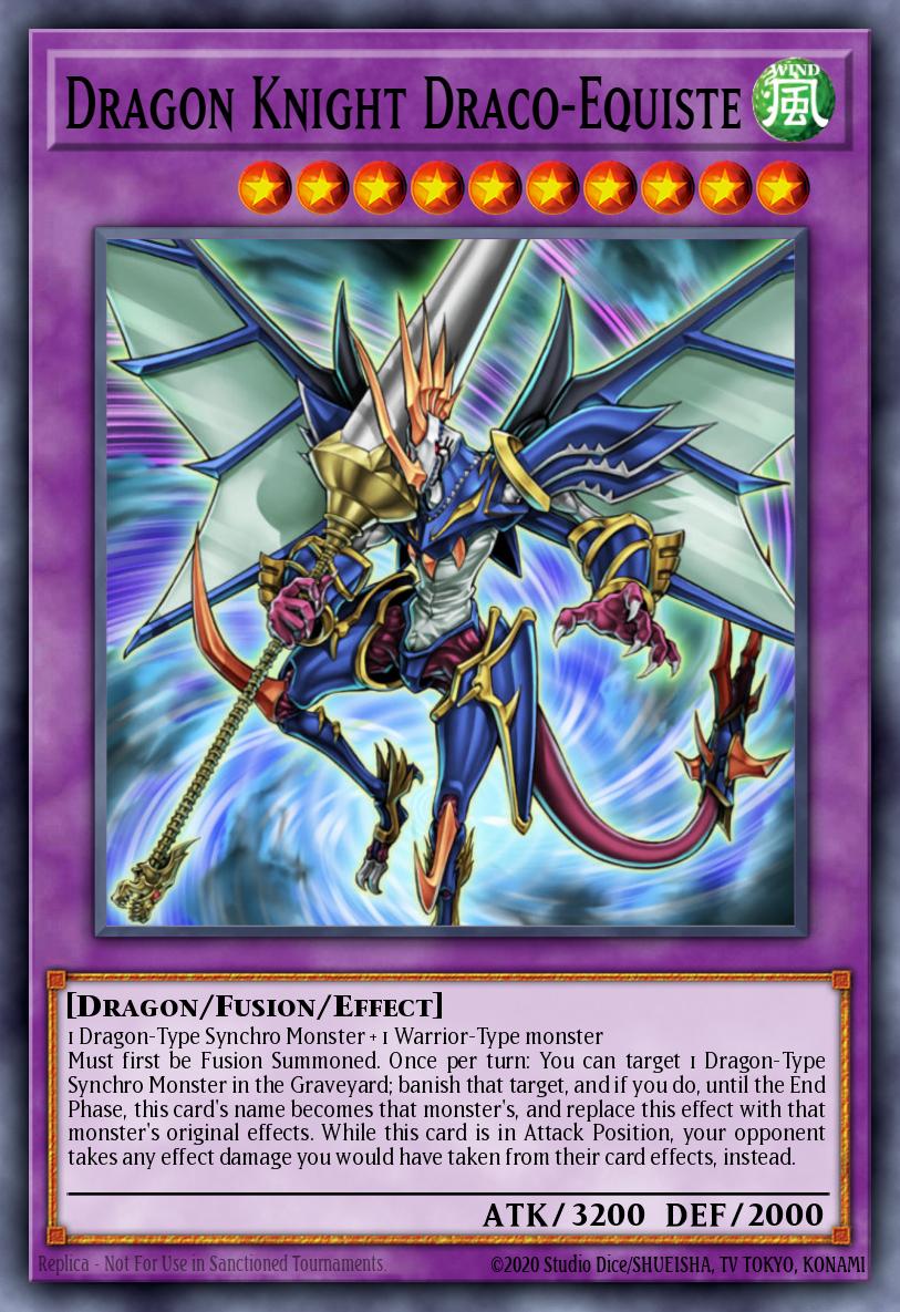 Dragon Knight Draco-Equiste Secret Rare CT07-EN003 Collectible Tins 2010 Wave 1 Yugioh card