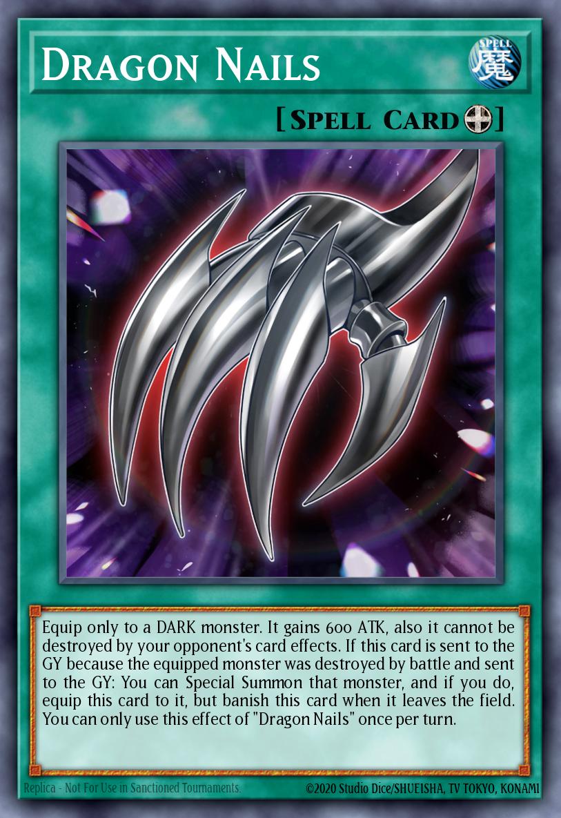 Dragon Nails Ultra Rare BLCR-EN003 Battles of Legend Crystal Revenge Yugioh card
