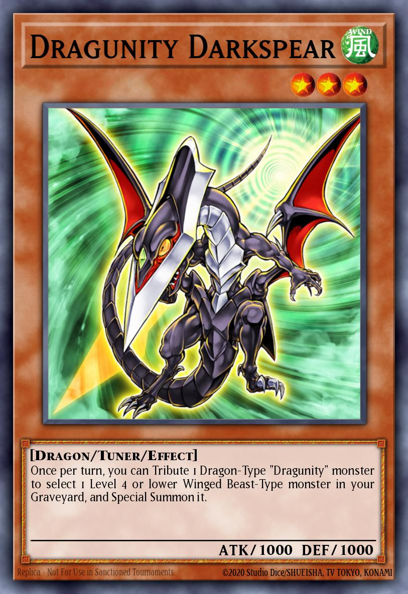 Dragunity Darkspear Common SDDL-EN007 Dragunity Legion Structure Deck Yugioh card