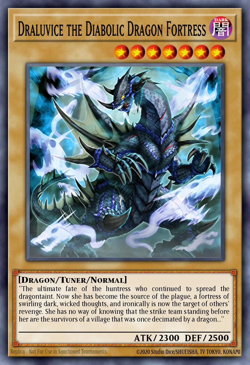 Draluvice the Diabolic Dragon Fortress Common BLZD-EN097 Blazing Dominion Yugioh card