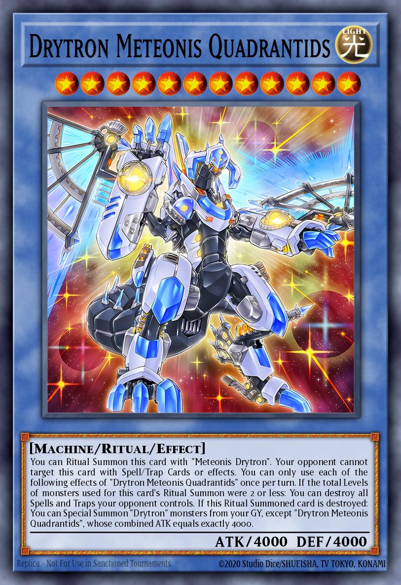 Drytron Meteonis Quadrantids Collector's Rare GEIM-EN030 Genesis Impact Yugioh card