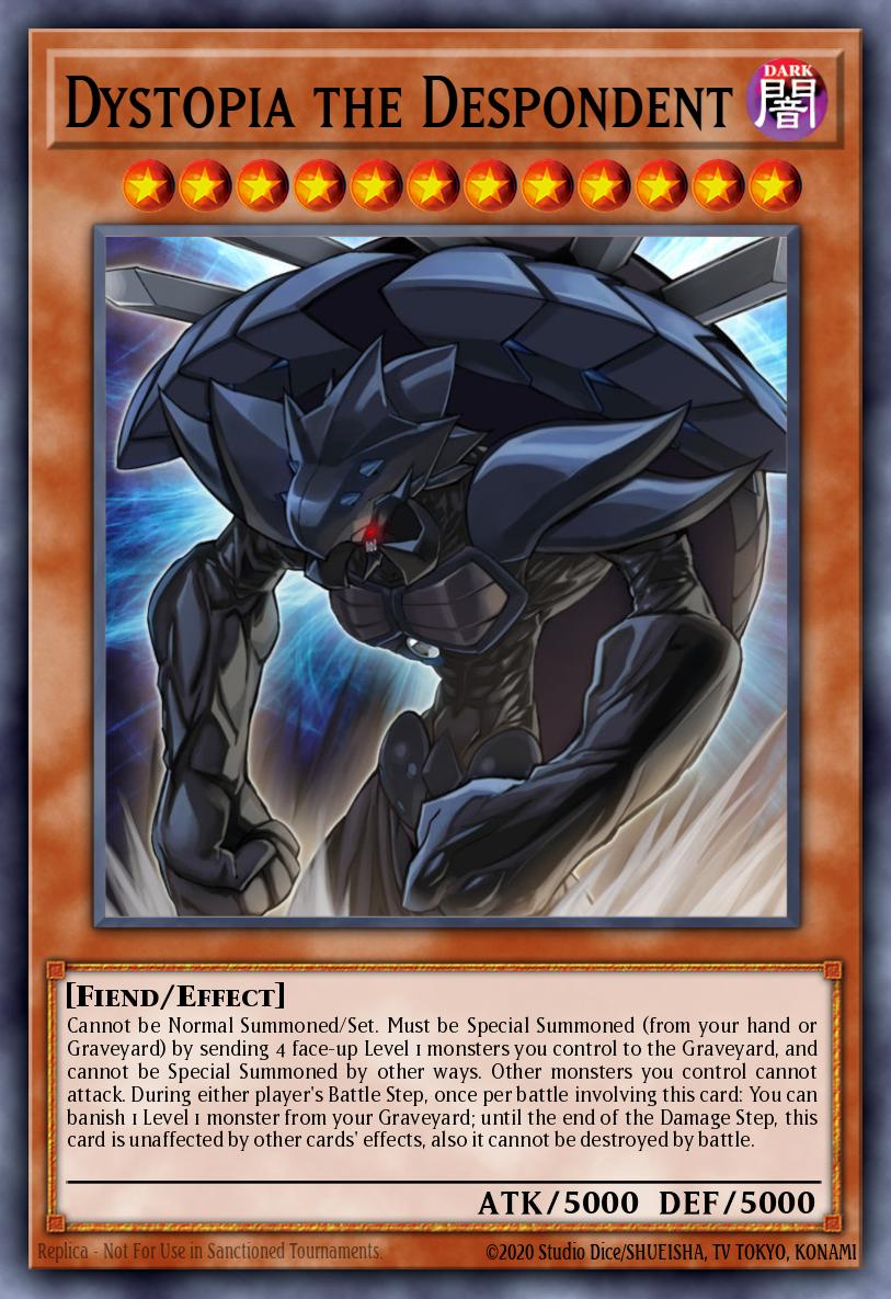 Dystopia the Despondent Super Rare INOV-ENSE1 Invasion Vengeance Special Edition Yugioh card