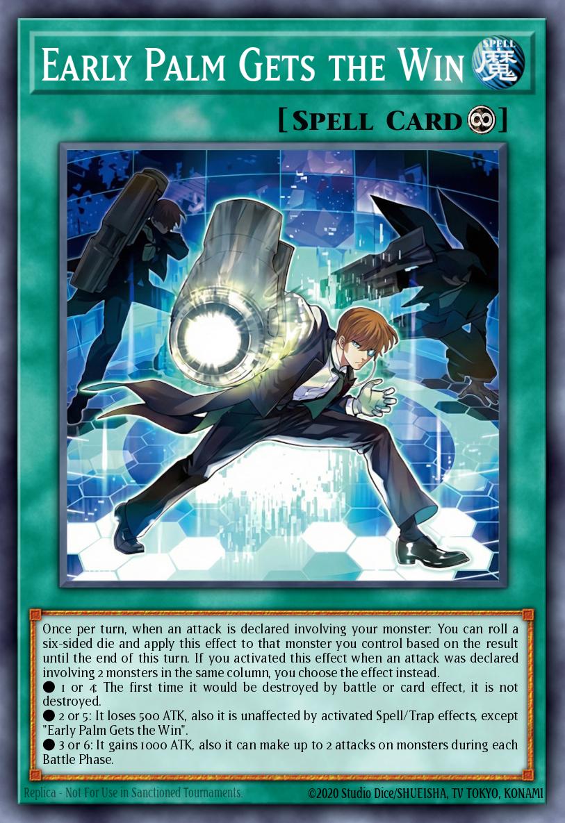 Early Palm Gets the Win New BLGG-EN048 Battles of Legend: Glorious Gallery Yugioh card