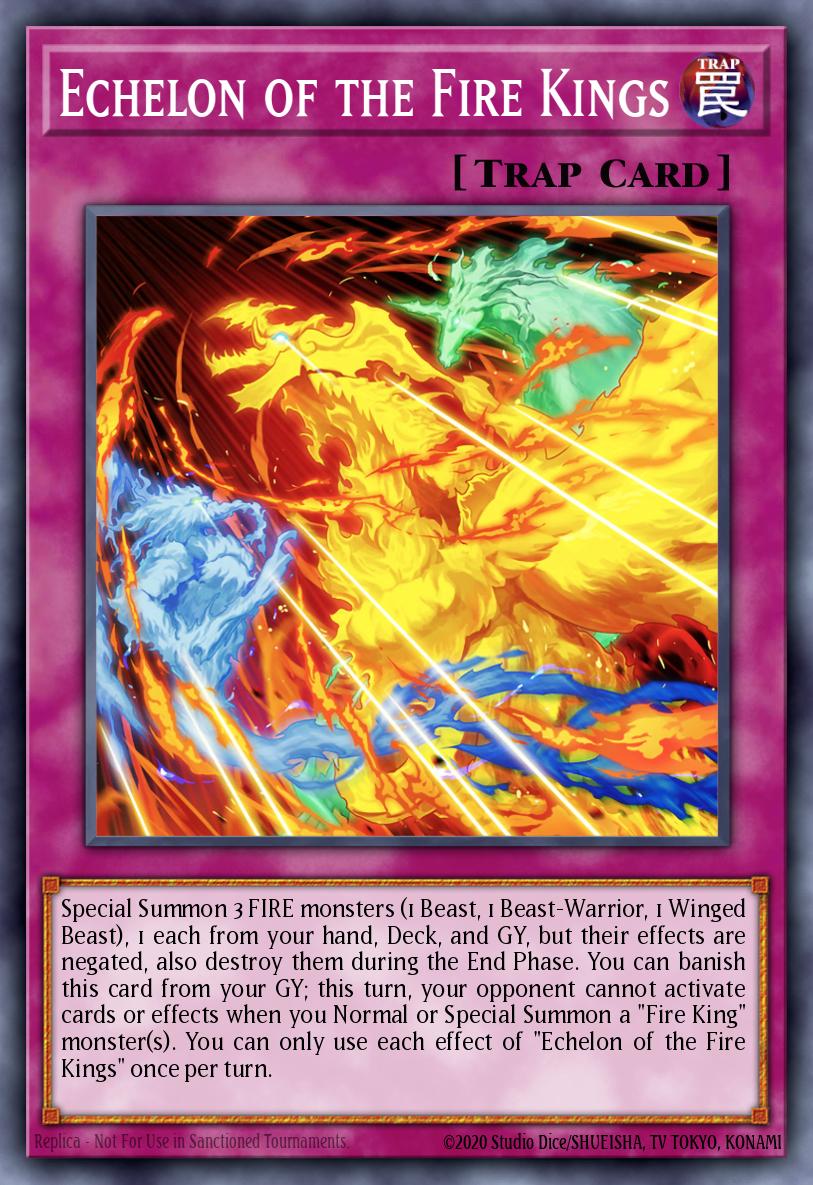 Echelon of the Fire Kings Super Rare SR14-EN033 Structure Deck Fire Kings Yugioh card