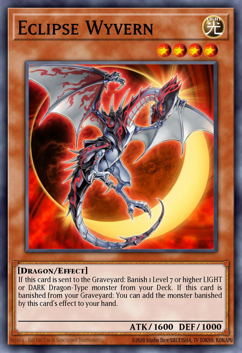 Eclipse Wyvern Super Rare SDDC-EN003 Dragons Collide Structure Deck Yugioh card