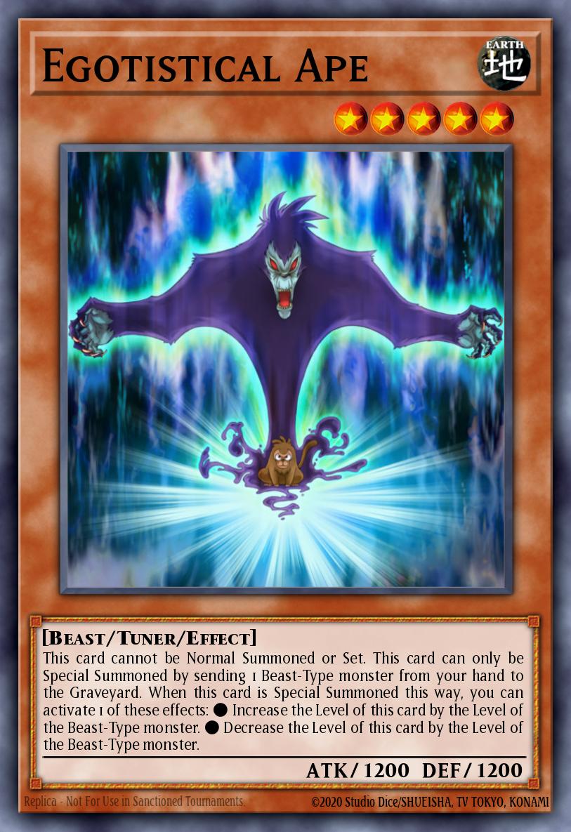 Egotistical Ape Rare DREV-EN008 Duelist Revolution Yugioh card