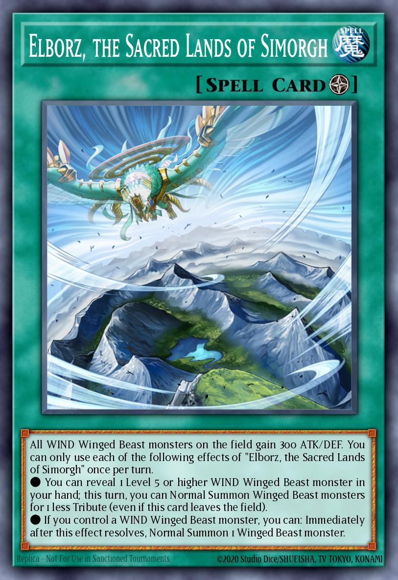 Elborz the Sacred Lands of Simorgh Common RIRA-EN060 Rising Rampage Yugioh card
