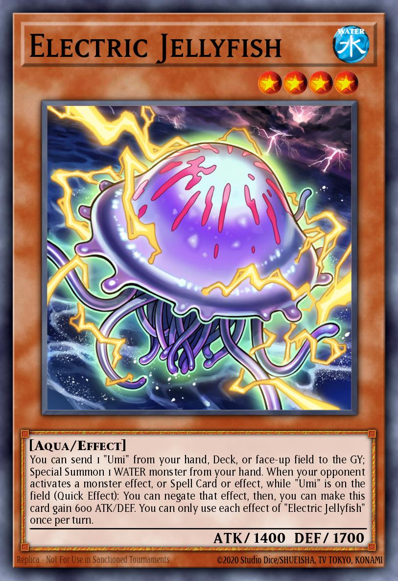 Electric Jellyfish Super Rare LED9-EN019 Legendary Duelists Duels From the Deep Yugioh card